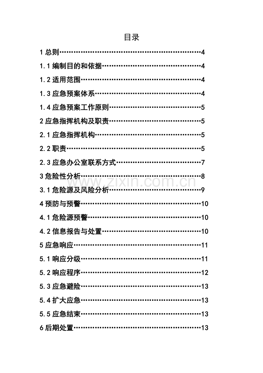 丽源公司生产安全综合应急预案修订教案资料.doc_第2页