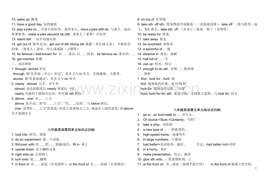 八年级下册英语知识点总结【人教版】28321教学文案.doc_第2页