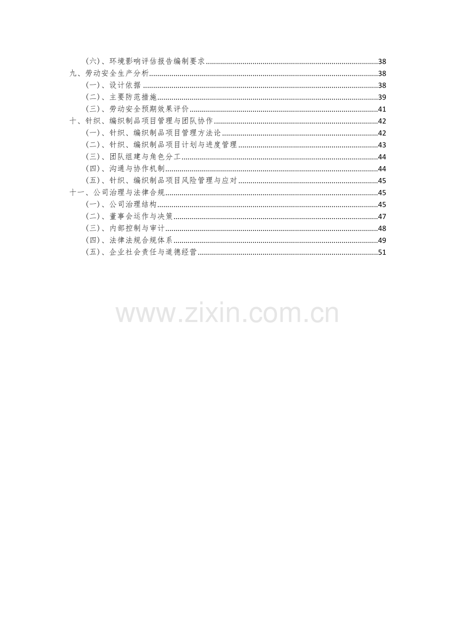 2024年针织、编织制品项目可行性分析报告.docx_第3页