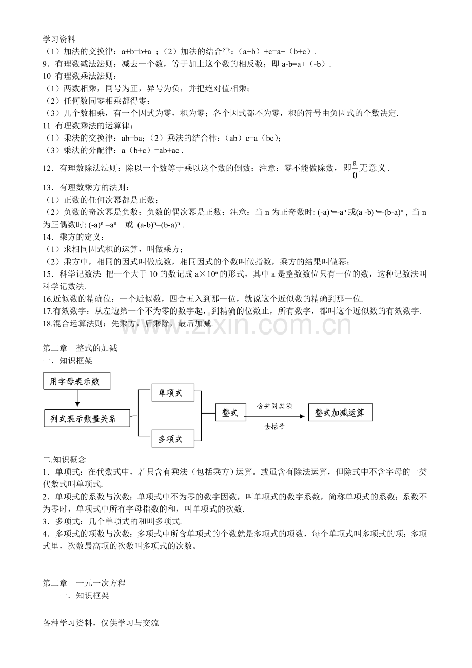 人教版初中数学知识点总结+公式教学教材.doc_第2页