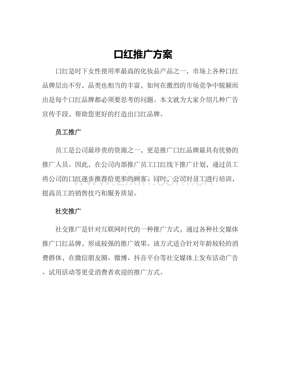 口红推广方案.docx_第1页