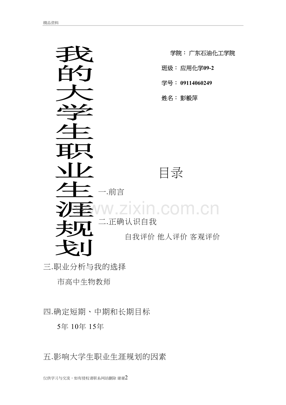 我的教师职业规划生涯教学文稿.doc_第2页