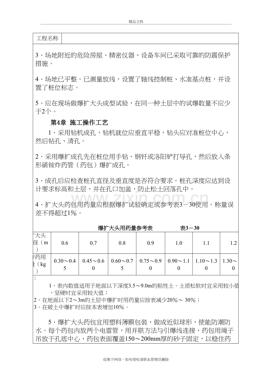 爆扩成孔灌注桩施工工艺知识分享.doc_第3页