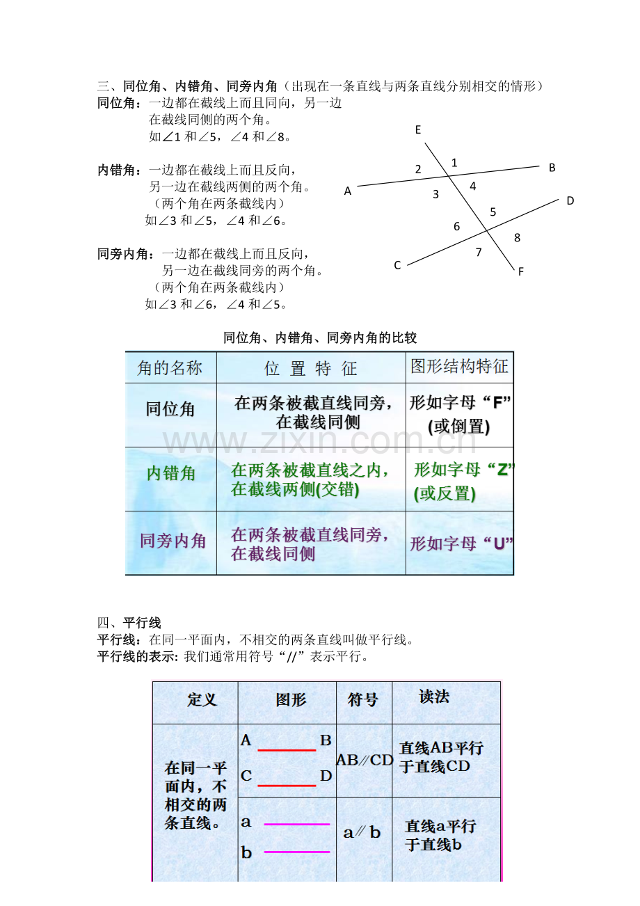 七年级下册数学知识点总结(人教版)培训讲学.doc_第3页