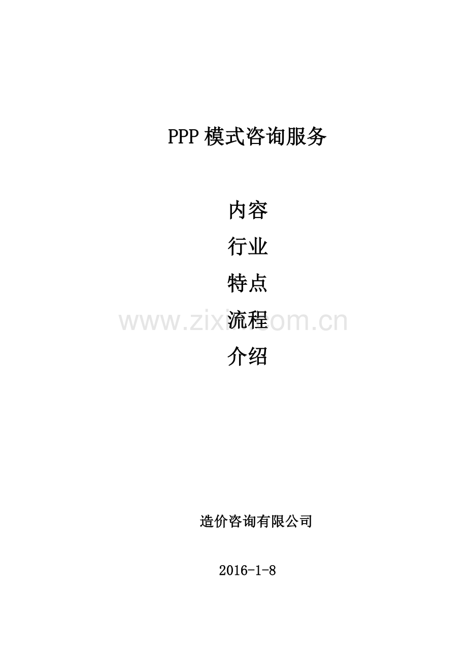 PPP咨询服务内容、范围、流程教学总结.doc_第1页