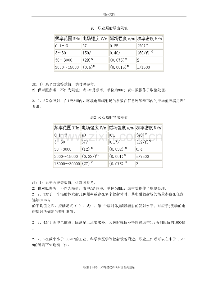 电磁辐射防护规定(GB8702-88)复习课程.doc_第3页