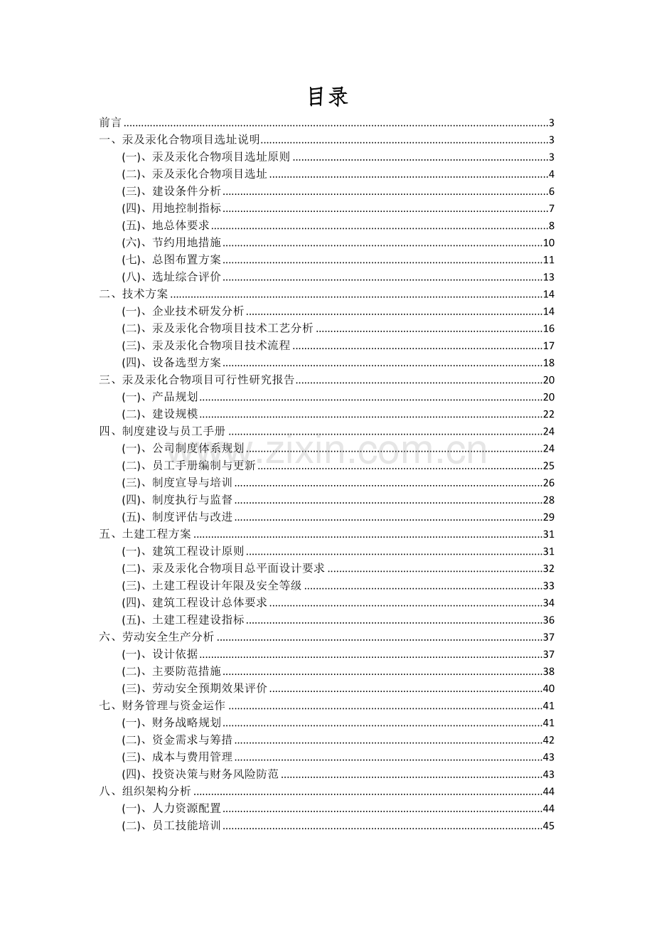 2024年汞及汞化合物项目可行性研究报告.docx_第2页