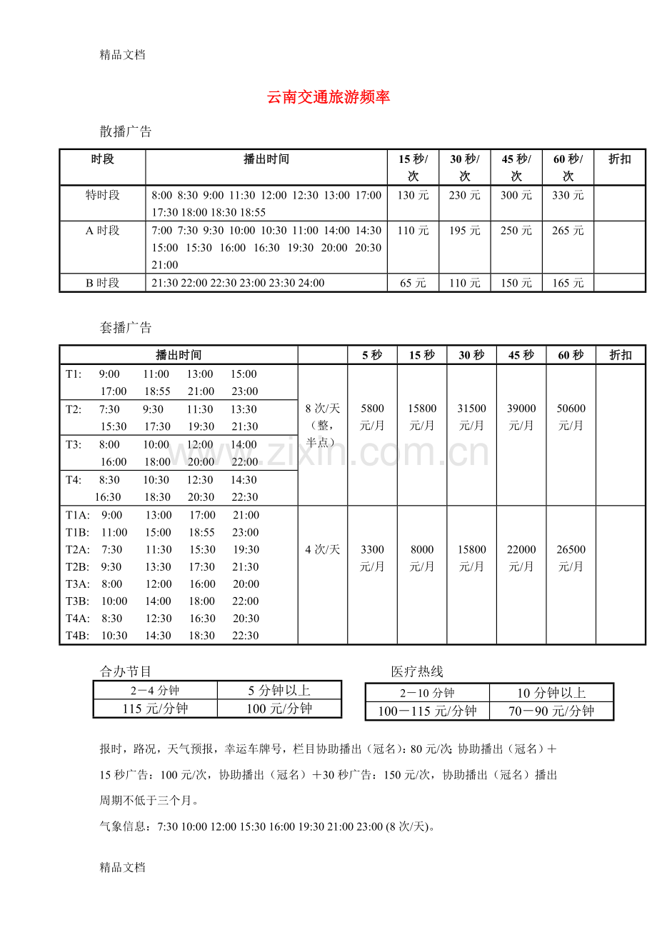 甘肃交通广播电台常规广告价格表培训课件.doc_第2页