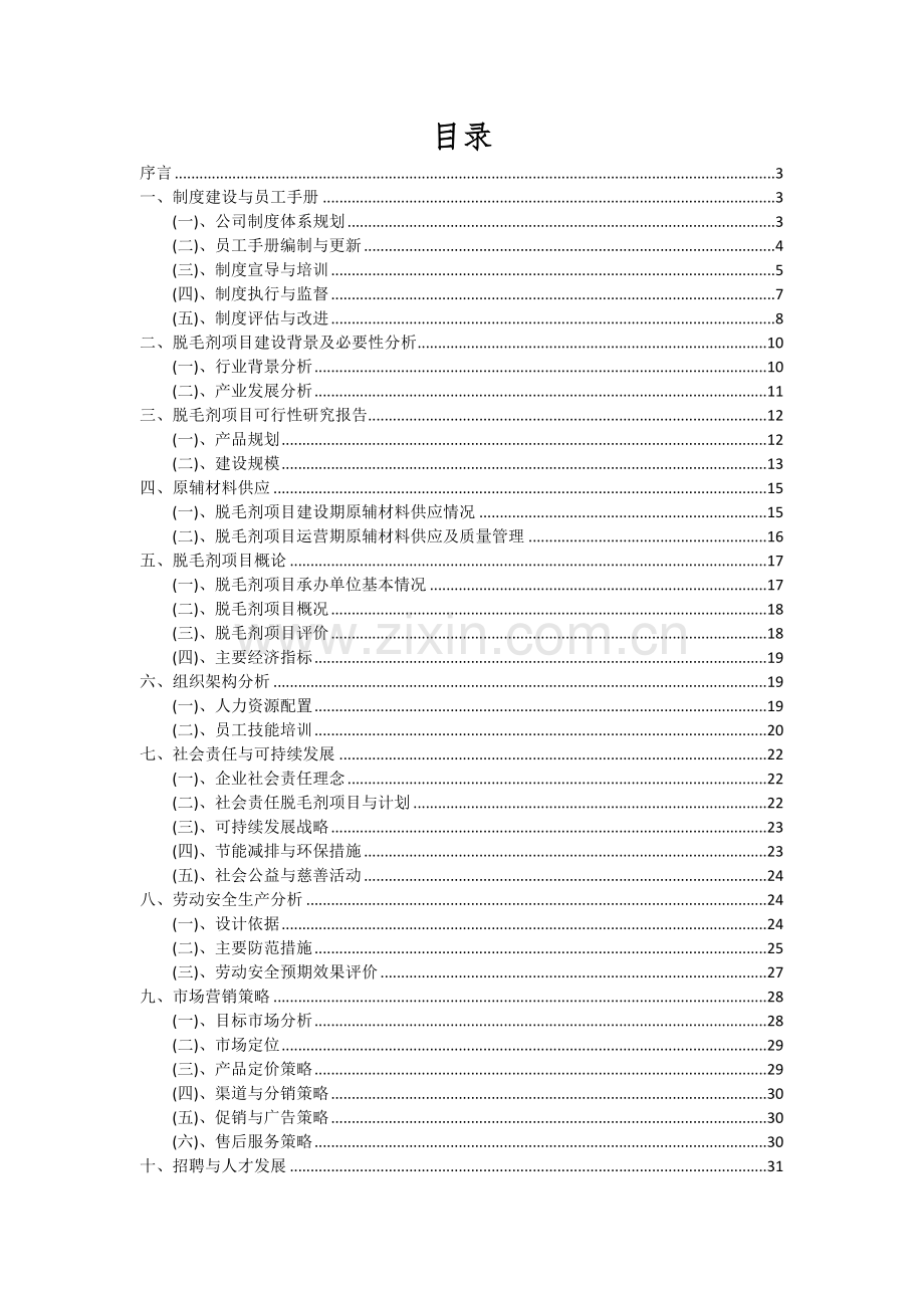 2024年脱毛剂项目投资分析及可行性报告.docx_第2页