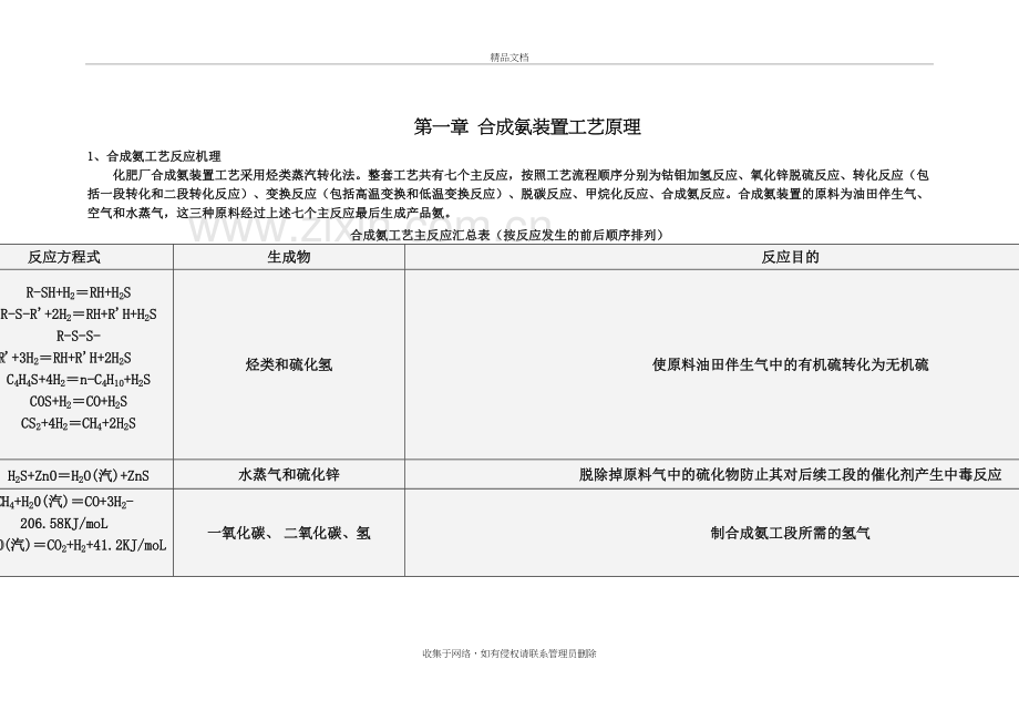 化肥厂工艺反应原理简介说课材料.doc_第3页