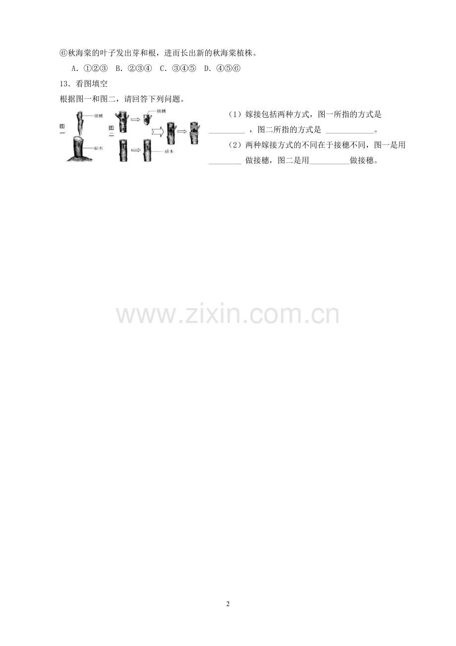 八年级下生物导学案及答案知识讲解.doc_第2页