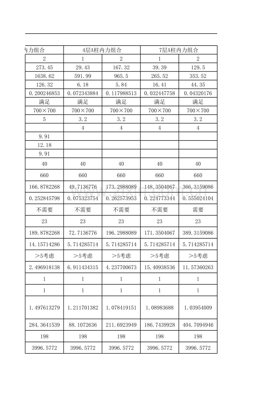 柱抗震正截面受弯承载力计算学习资料.xls_第3页