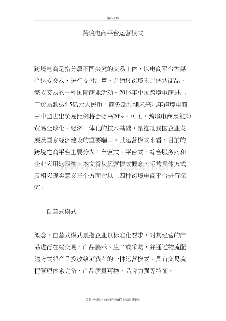 跨境电商平台运营模式doc资料.doc_第2页