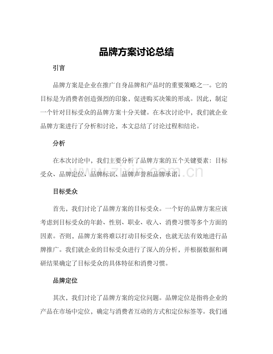 品牌方案讨论总结.docx_第1页