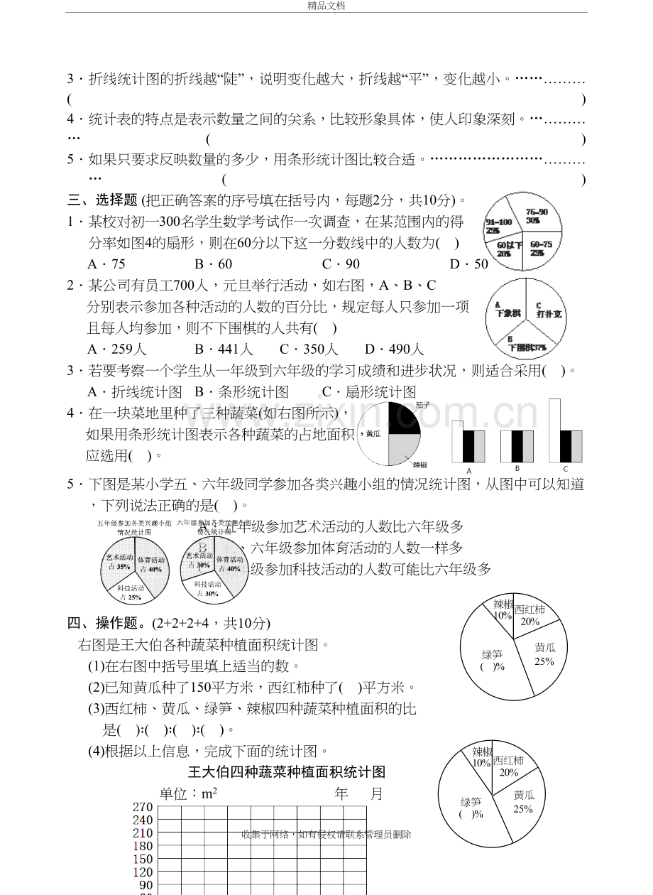 2019年苏教版六年级下册数学第一单元练习卷电子教案.doc_第3页