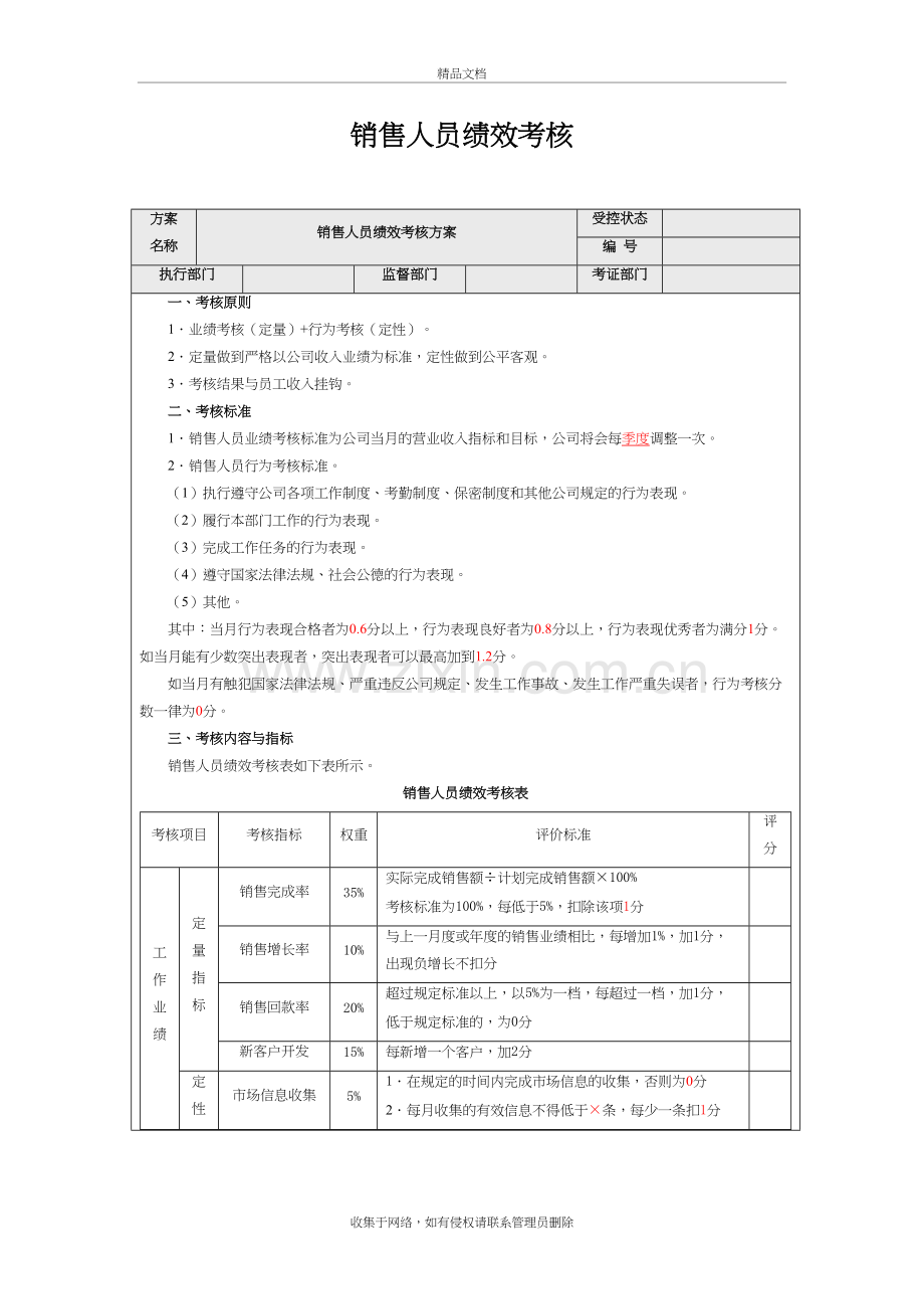 市场销售人员绩效考核指标教程文件.doc_第2页