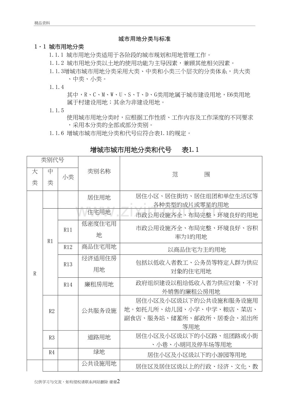 用地性质分类表代码教学资料.doc_第2页