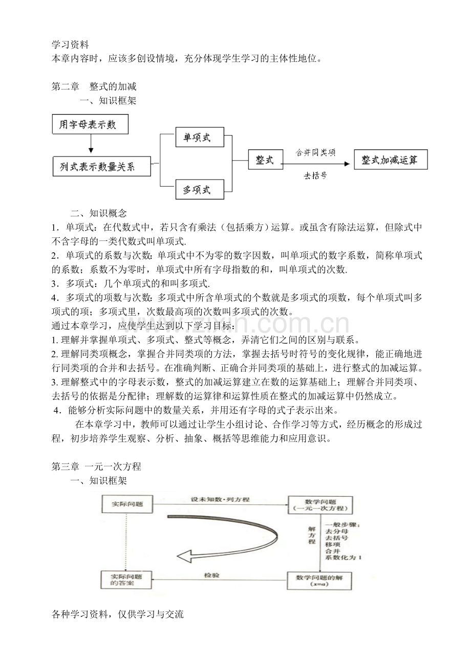 人教版初中数学知识点以及考点总结(按照章节整理)doc资料.doc_第3页