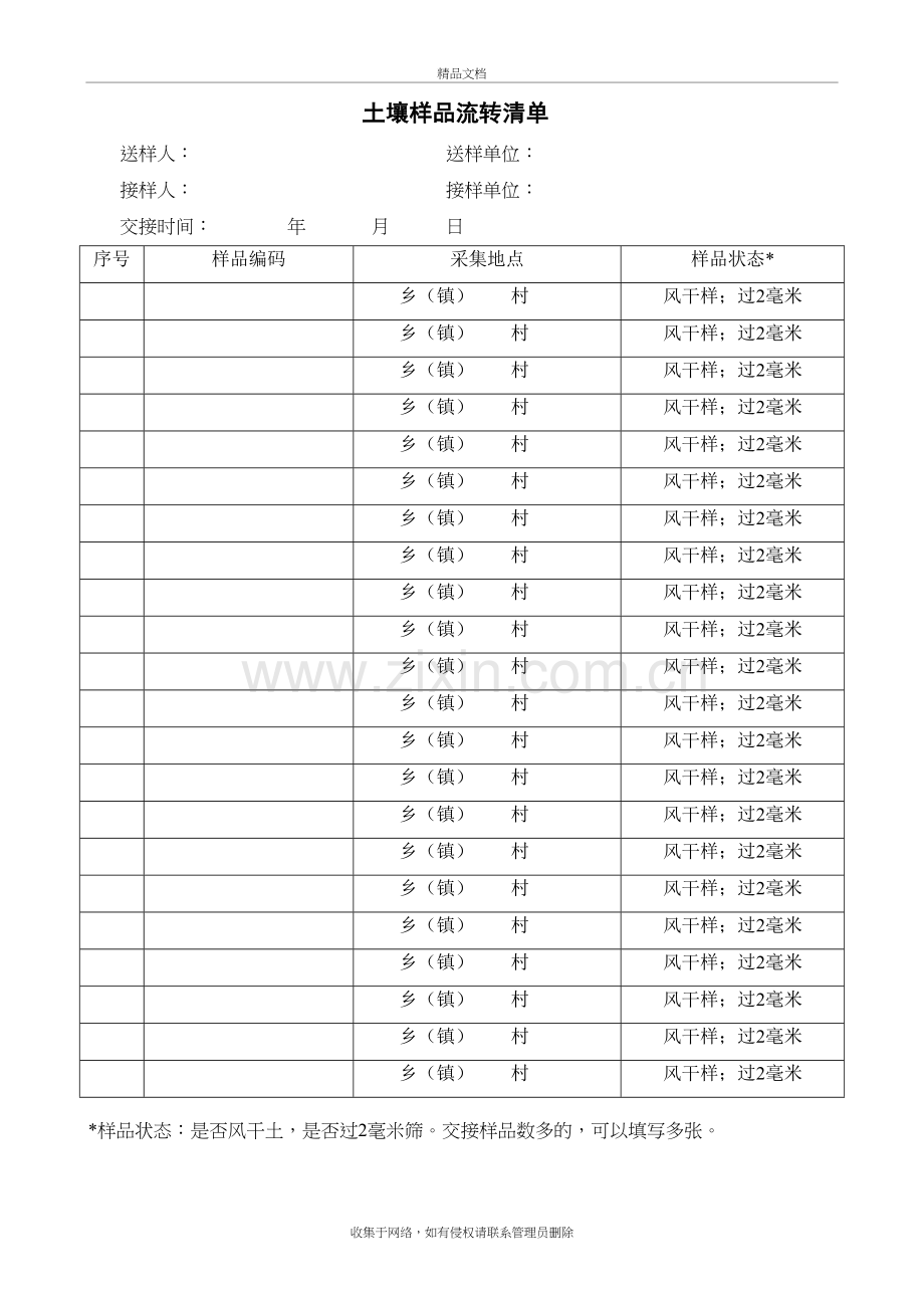 土壤检测表格教学内容.doc_第3页