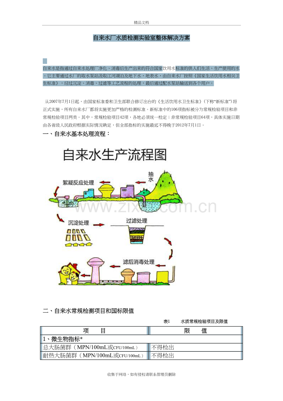 自来水厂水质检测实验室整体解决方案教学提纲.doc_第2页