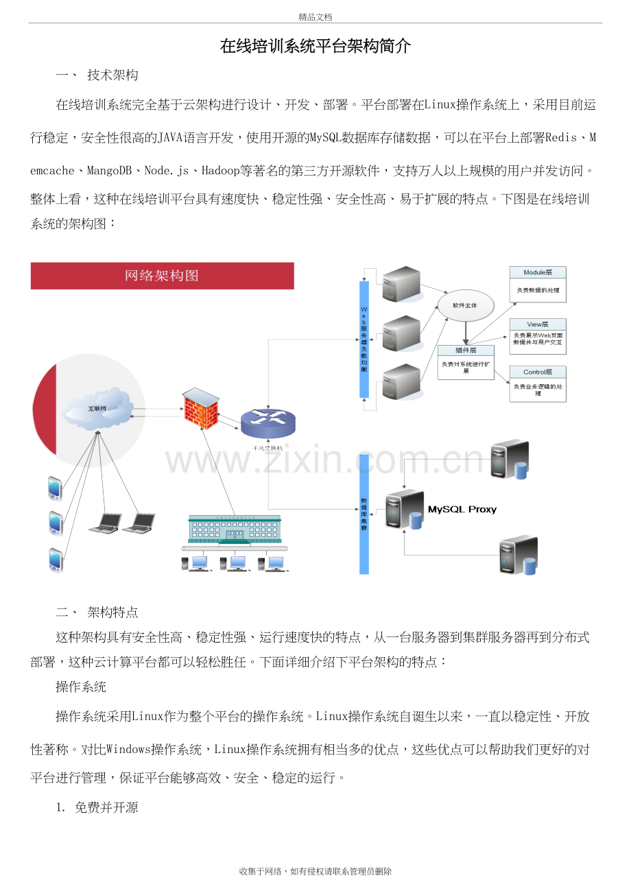 在线培训系统平台架构简介word版本.doc_第2页