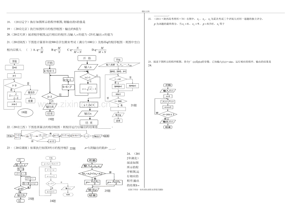 高考必考题---程序框图历年高考题整理培训讲学.doc_第3页