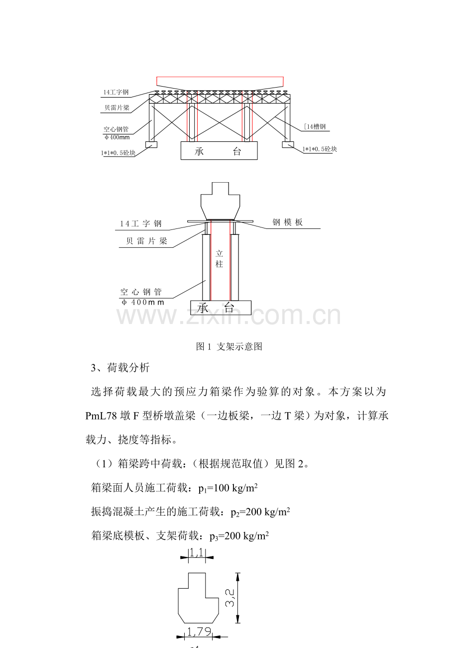 盖梁钢管架施工方案word版本.doc_第2页