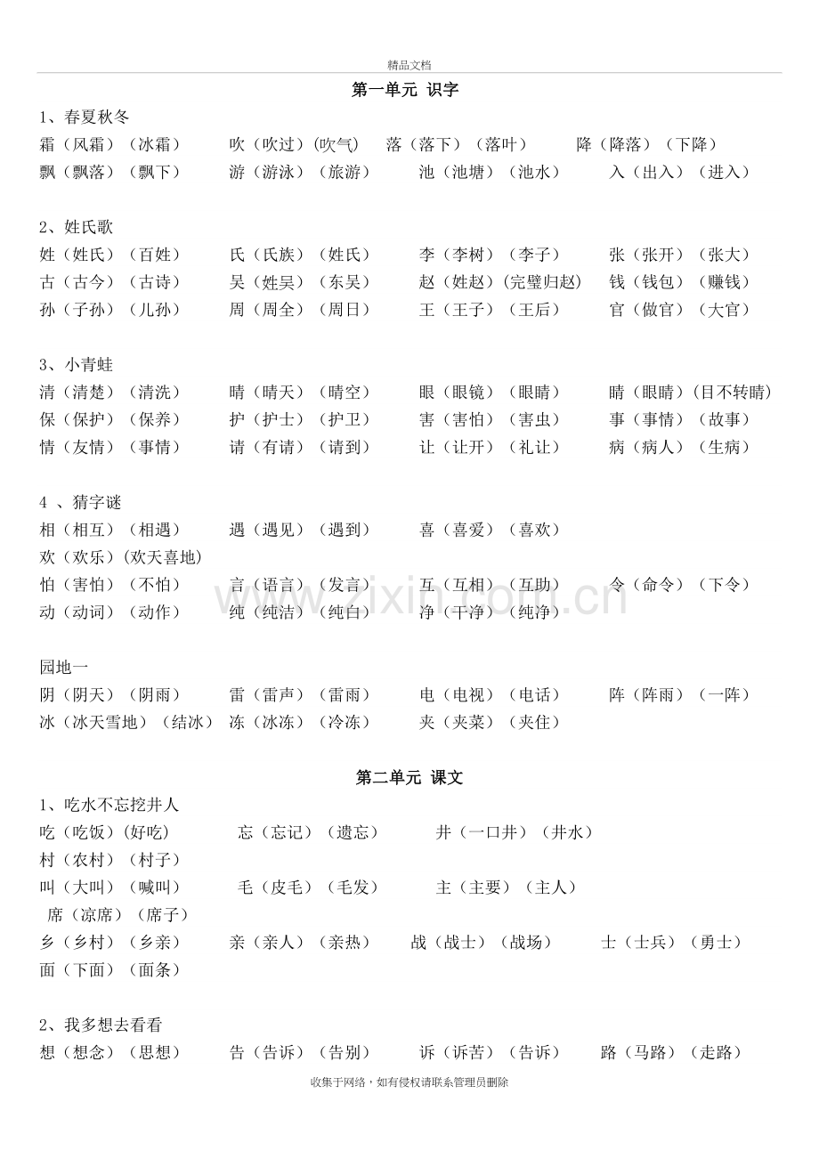 一年级下册识字表组词教学教材.doc_第2页