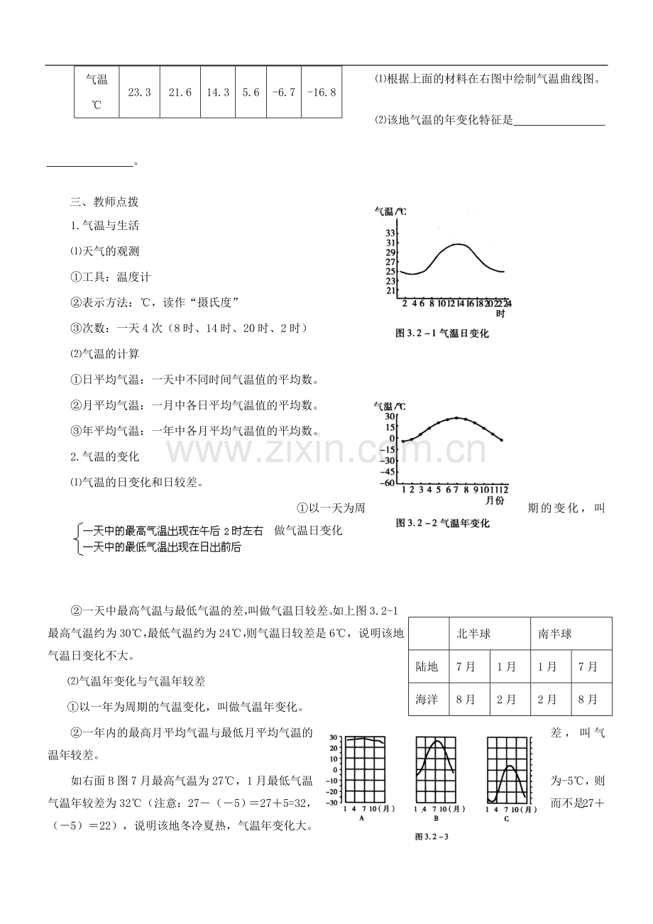 七年级地理气温和气温的分布学习资料.doc_第3页