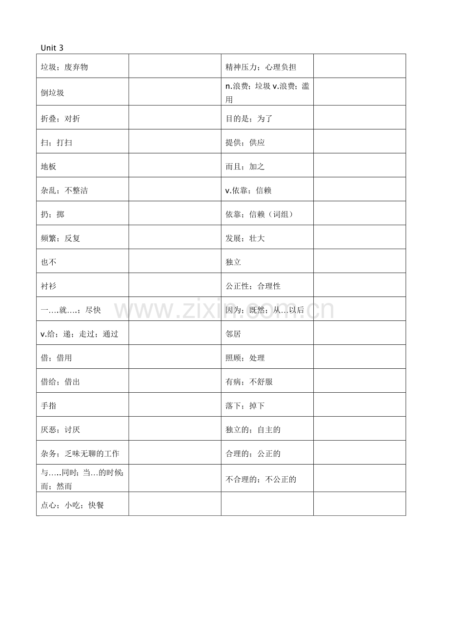 八年级下册英语单词表(听写版)教学教材.doc_第3页