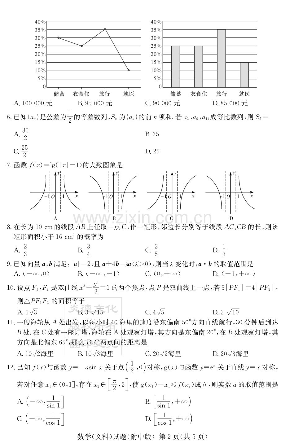 炎德英才大联考湖南师大附中2019届高考模拟卷(3)-文科数学-湖南师大附中高三十次三模讲解学习.pdf_第2页