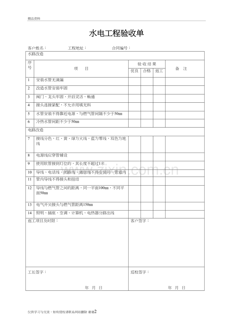 水电工程验收单讲解学习.doc_第2页