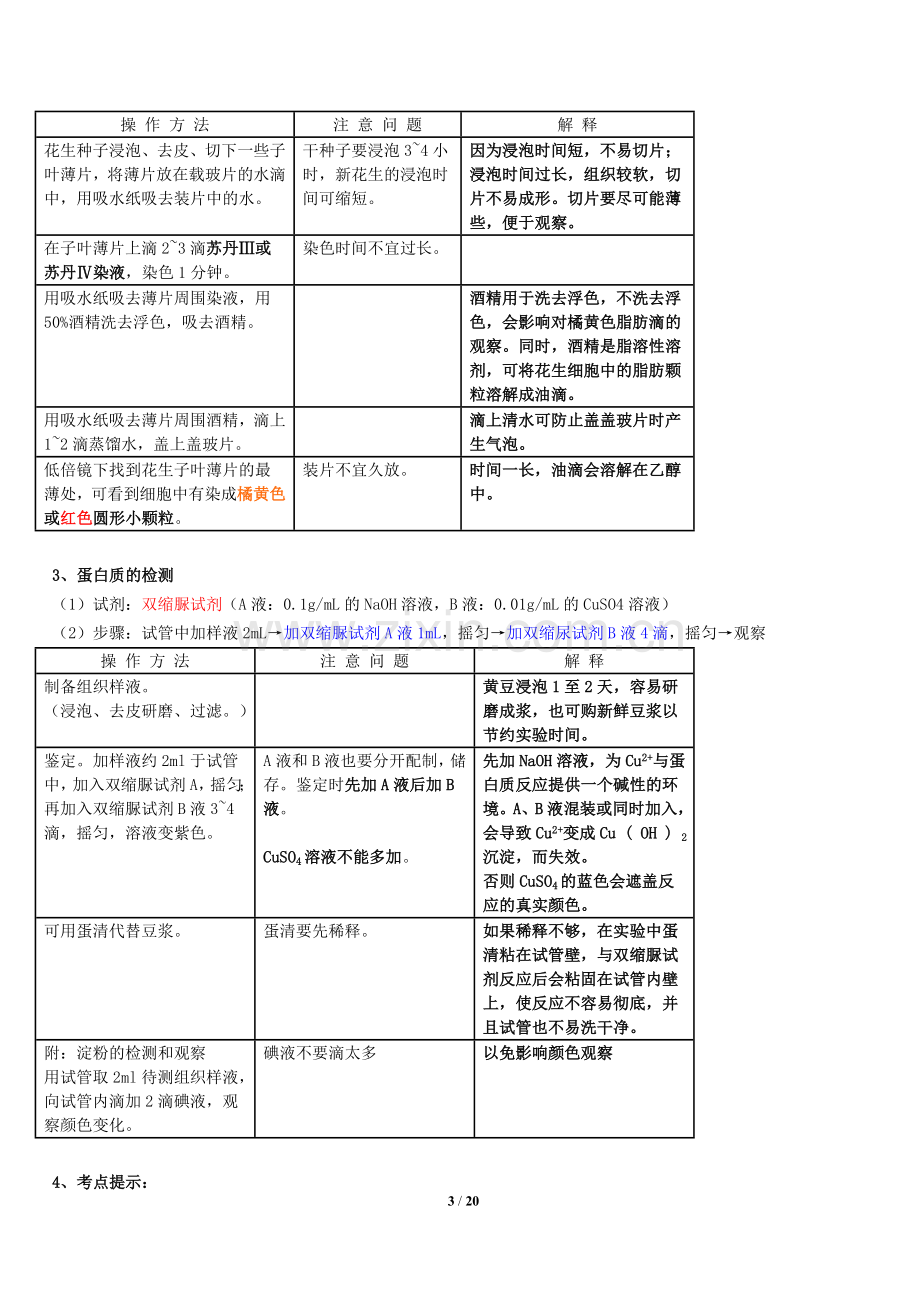 高中生物实验总结96204资料.doc_第3页