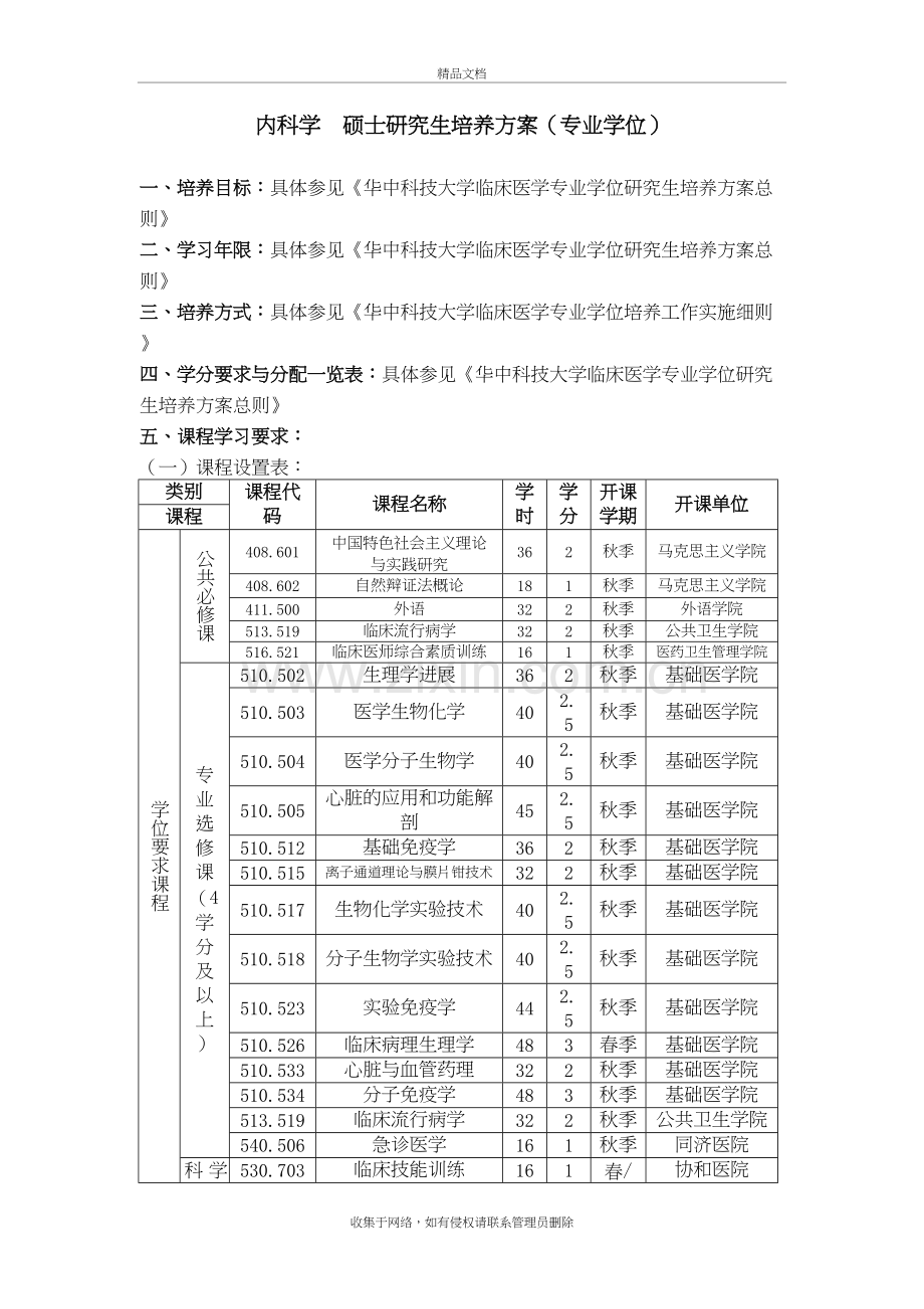 内科学培养方案教案资料.doc_第2页