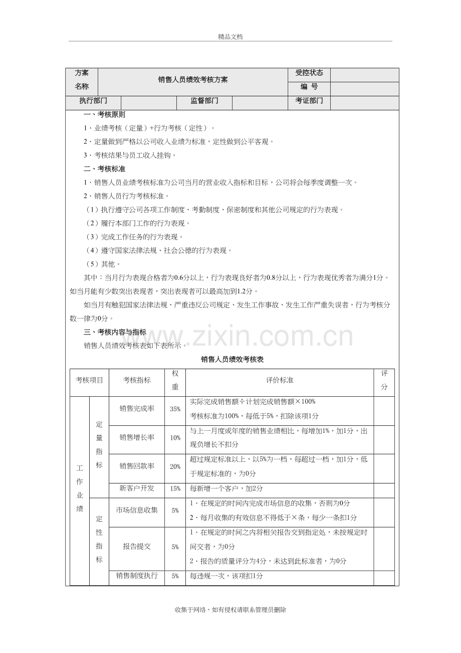 市场销售人员绩效考核指标87531教学提纲.doc_第2页