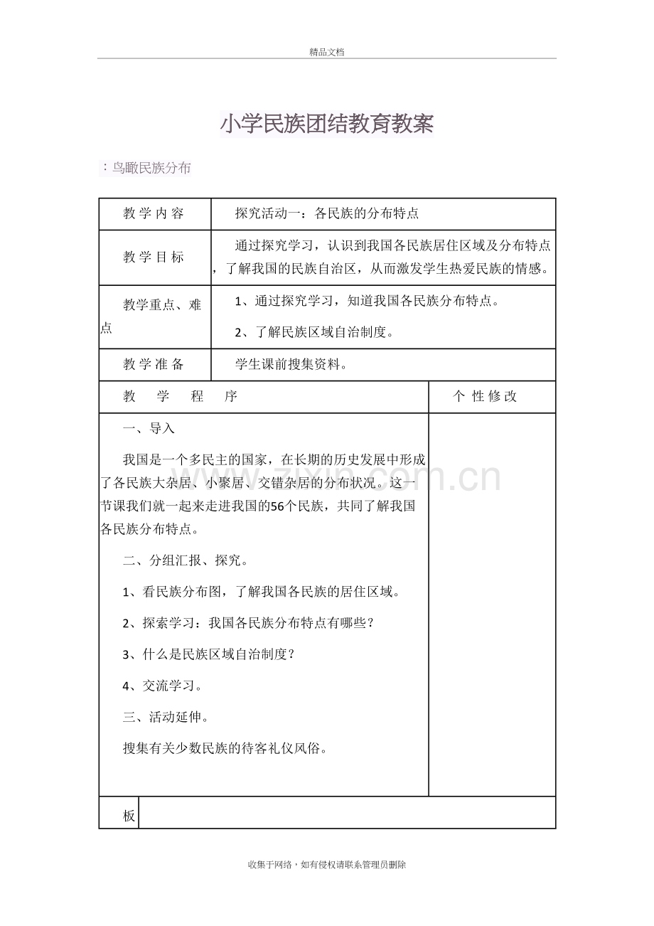 小学民族团结教育教案doc资料.doc_第2页