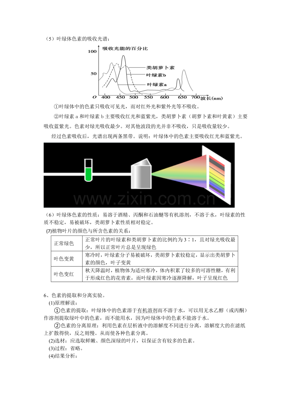 高中生物--必修1-光合作用-知识点全面总结-(word20页)资料讲解.doc_第2页