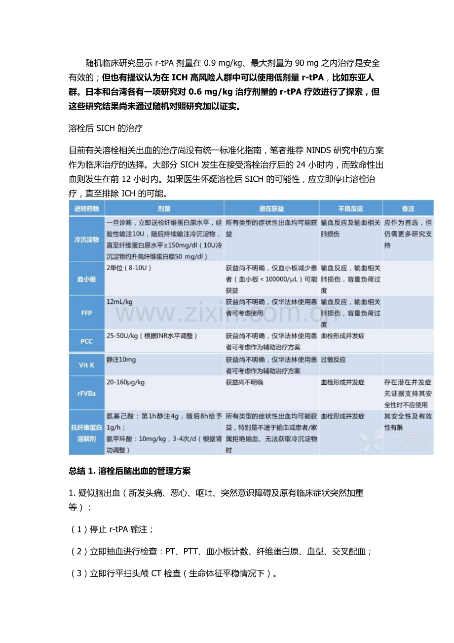 溶栓后脑出血和口舌部水肿应对预案教程文件.doc_第2页