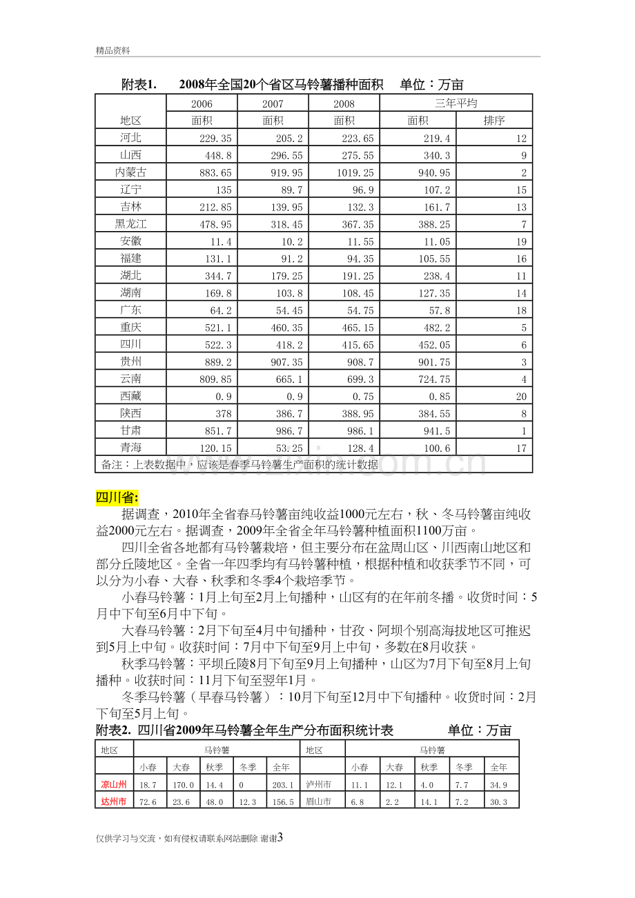 3-马铃薯-主要生产分布区划培训资料.doc_第3页