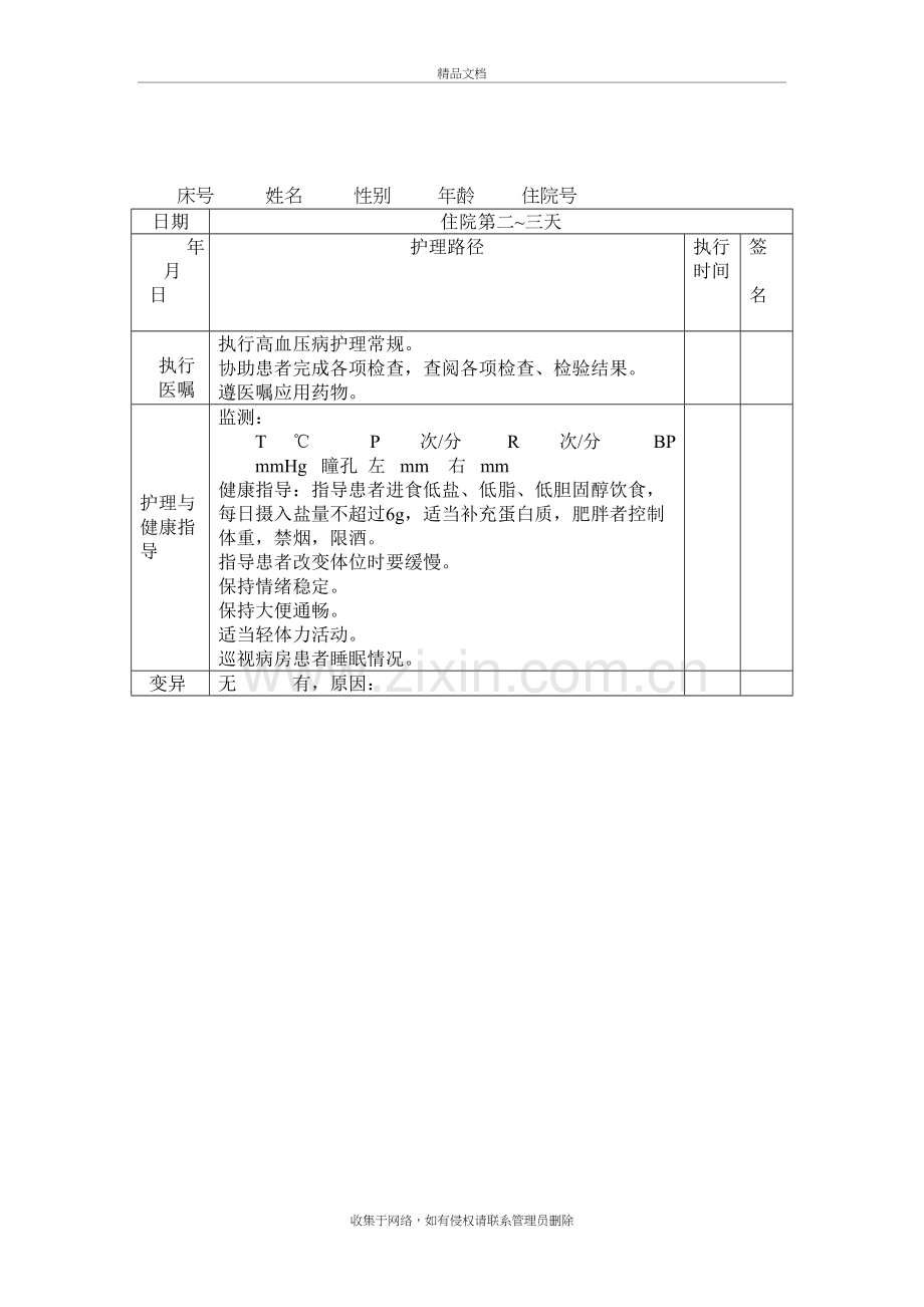 高血压病临床护理路径教学文案.doc_第3页