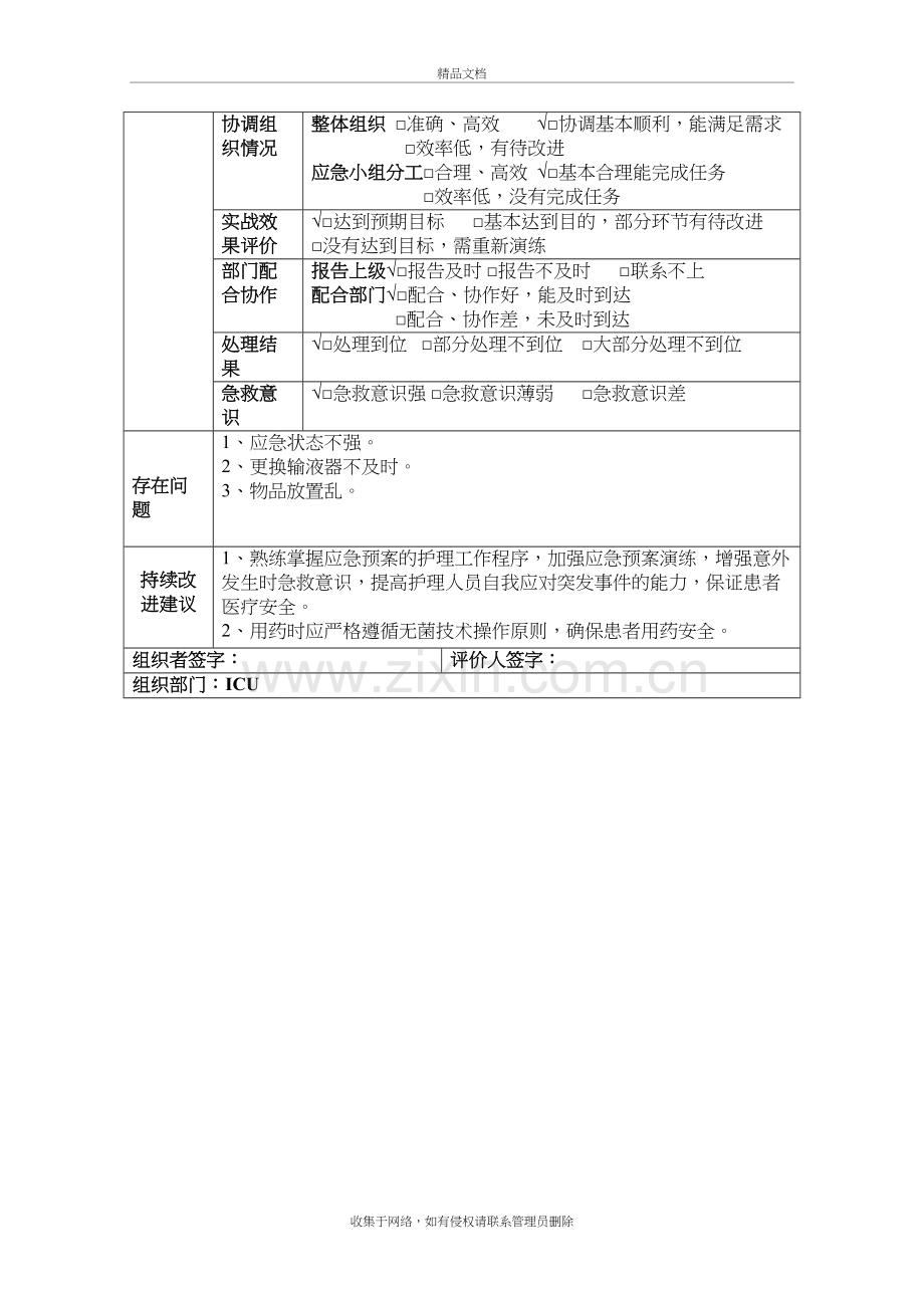 输液反应预案演练记录说课材料.doc_第3页