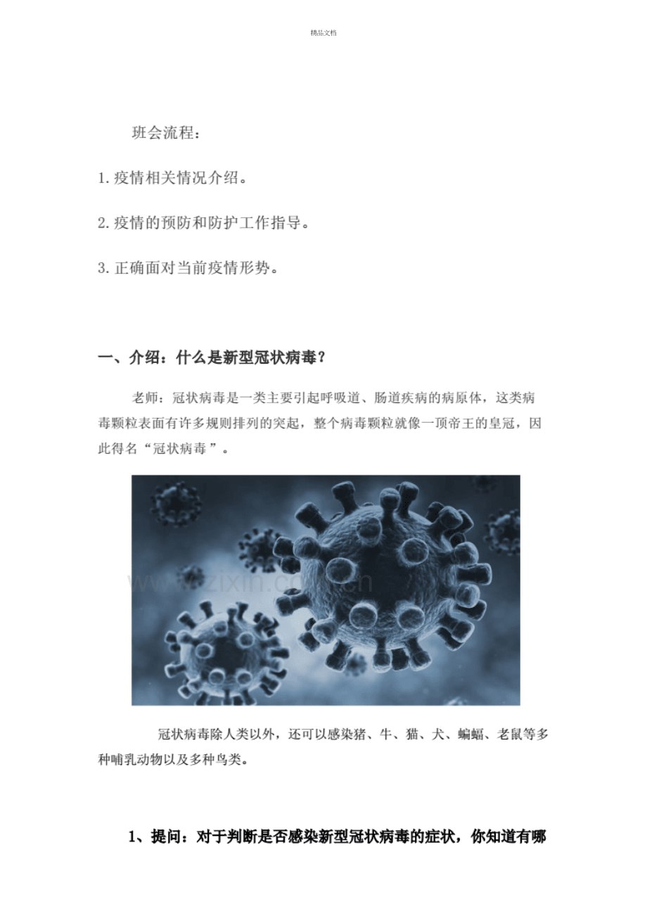 抗疫主题班会教案说课讲解.doc_第3页