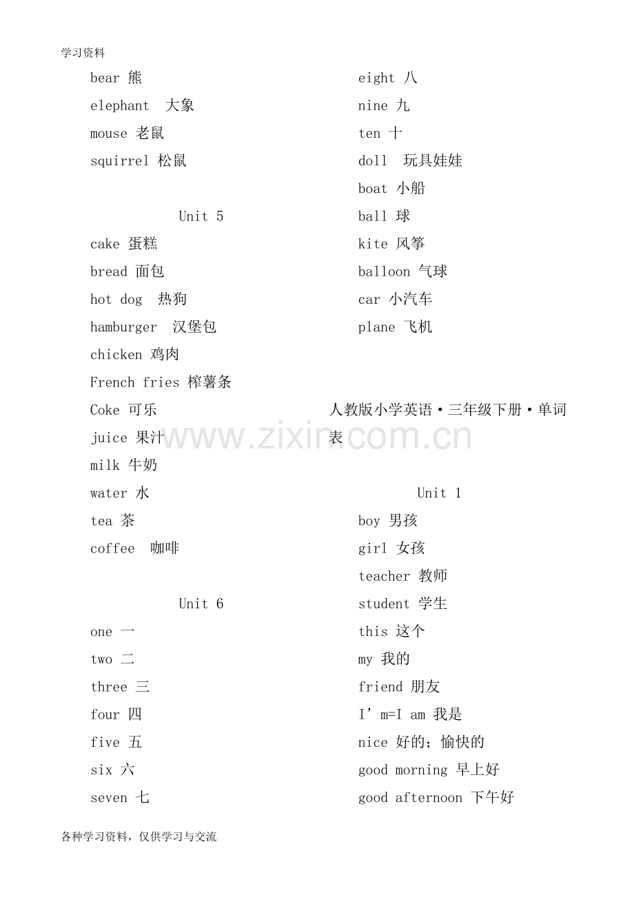 人教版小学三至六年级英语单词汇总word版本.doc_第2页