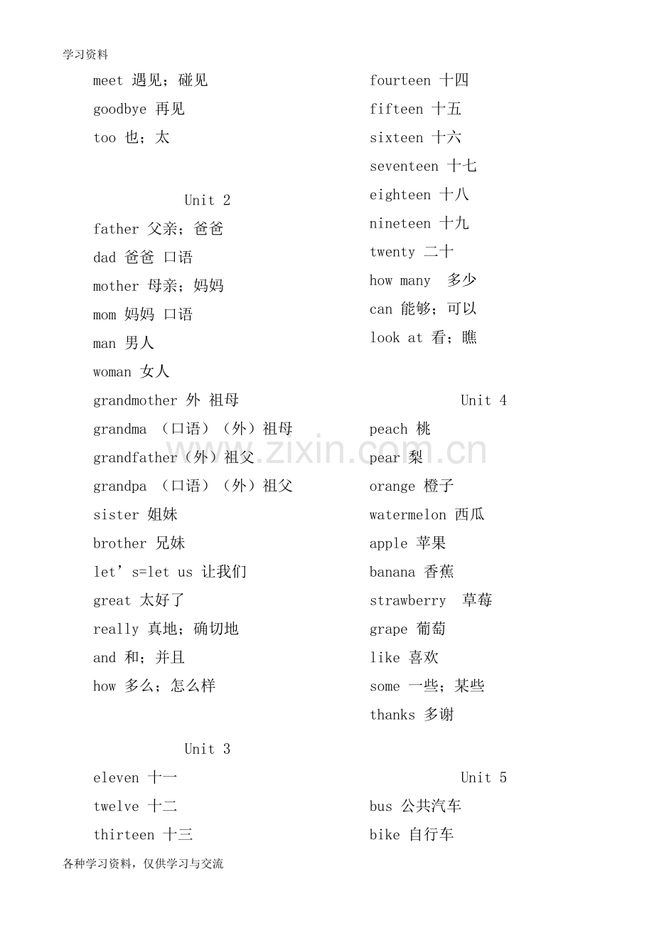 人教版小学三至六年级英语单词汇总word版本.doc_第3页