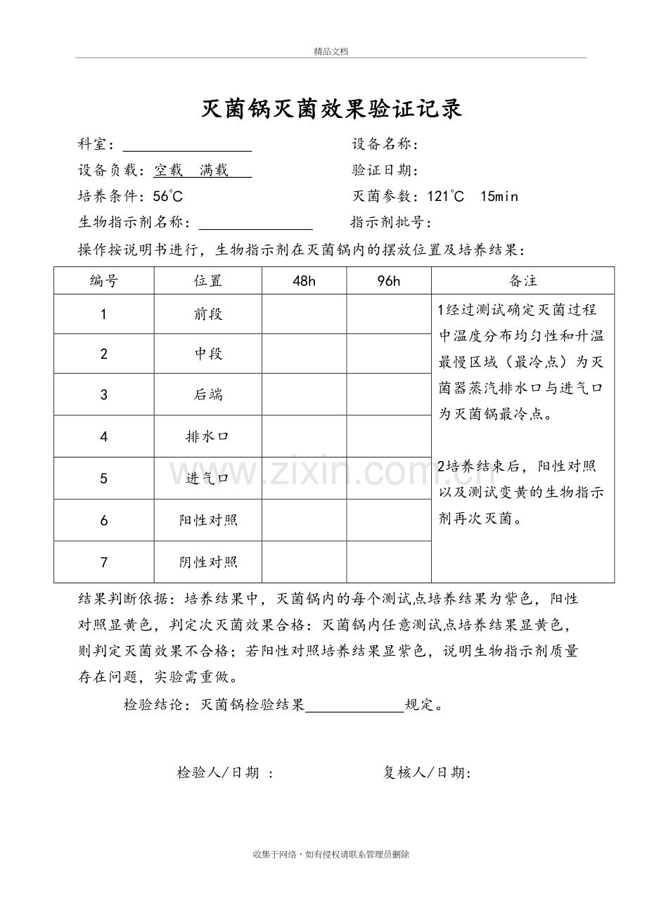 灭菌锅灭菌效果验证记录讲解学习.doc_第2页