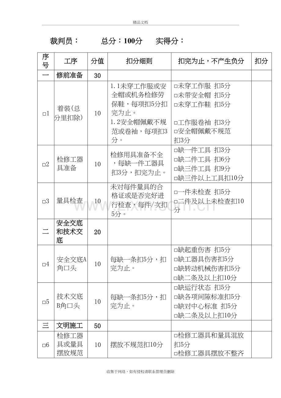 水泵检修技能竞赛评分卡培训资料.doc_第3页