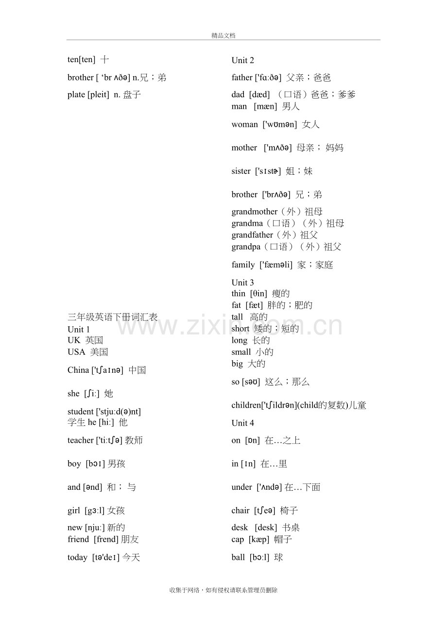 小学英语单词表说课材料.doc_第3页