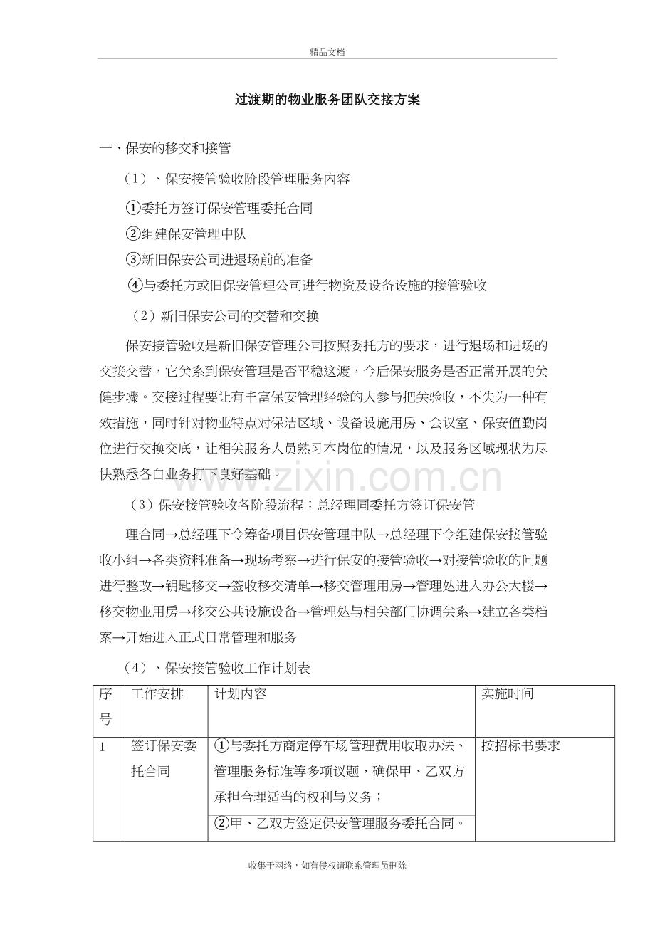 过渡期的物业服务团队交接方案教学文案.doc_第2页