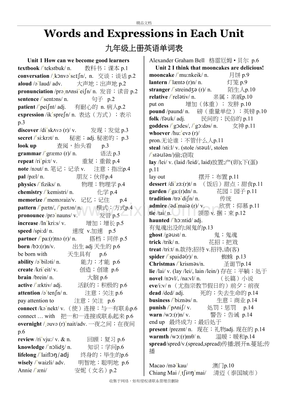 新人教版九年级英语全册各单元单词表(含音标)教程文件.doc_第2页