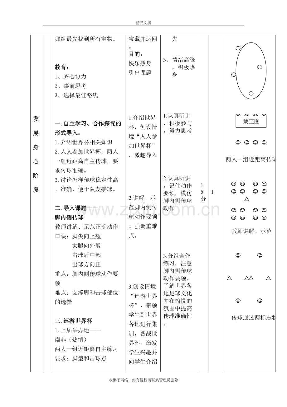 足球——脚内侧传球教案教学文案.doc_第3页